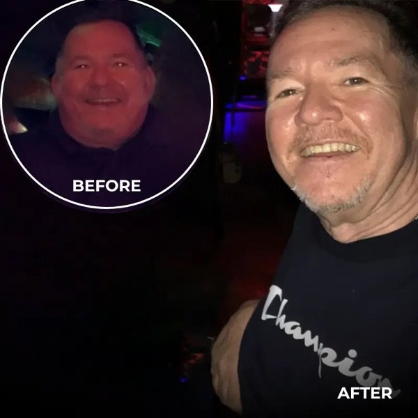 Tony Shive before and after - lost over 100 pounds